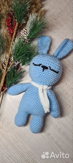 Мягкая игрушка заяц ручной работы