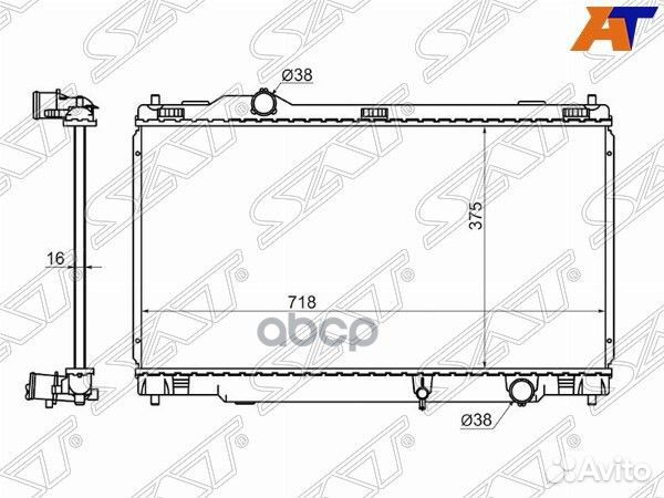 Радиатор Lexus IS200d 10-13 / IS220d 05-10 / IS
