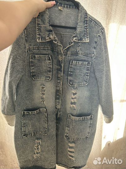 Джинсовая куртка женская 46,48-50