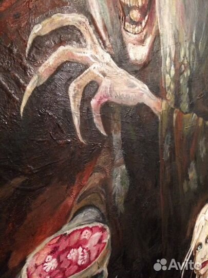 Большая картина. Холст, масло. Живопись