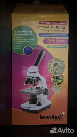 Микроскоп Levenhuk 3L NG, монокулярный