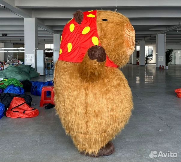 Ростовой костюм Капибара ростовая кукла. Новый