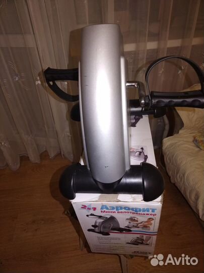 Мини велотренажер 2в1 