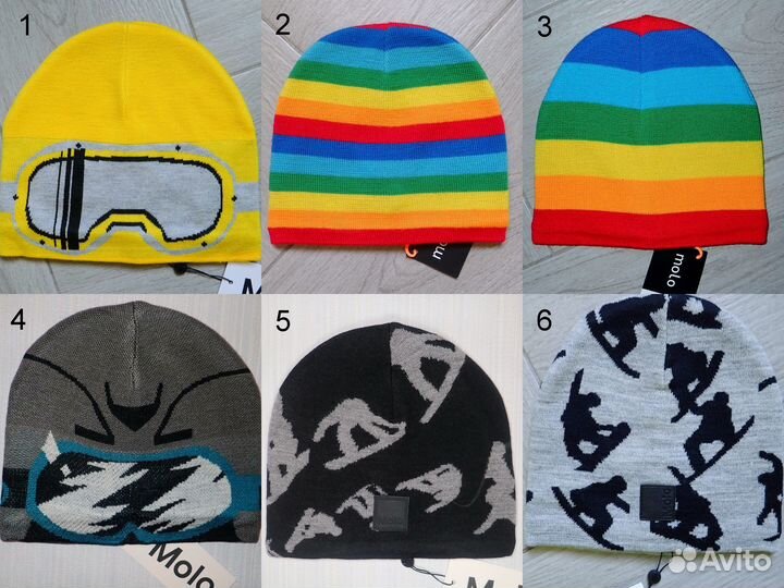 Новые зимние шапки Molo для мальчиков