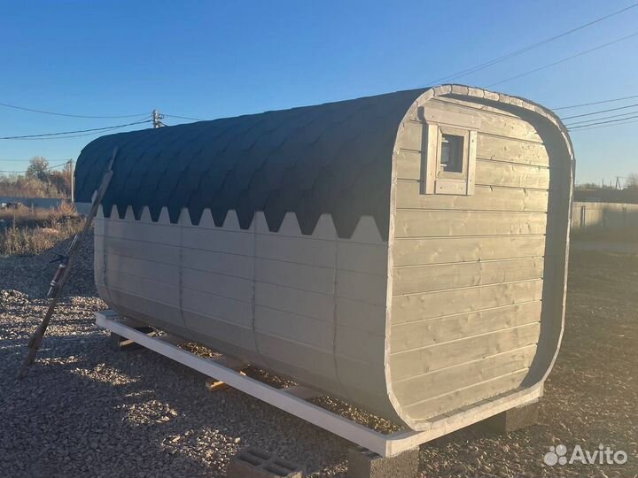 Баня-бочка квадро в наличии