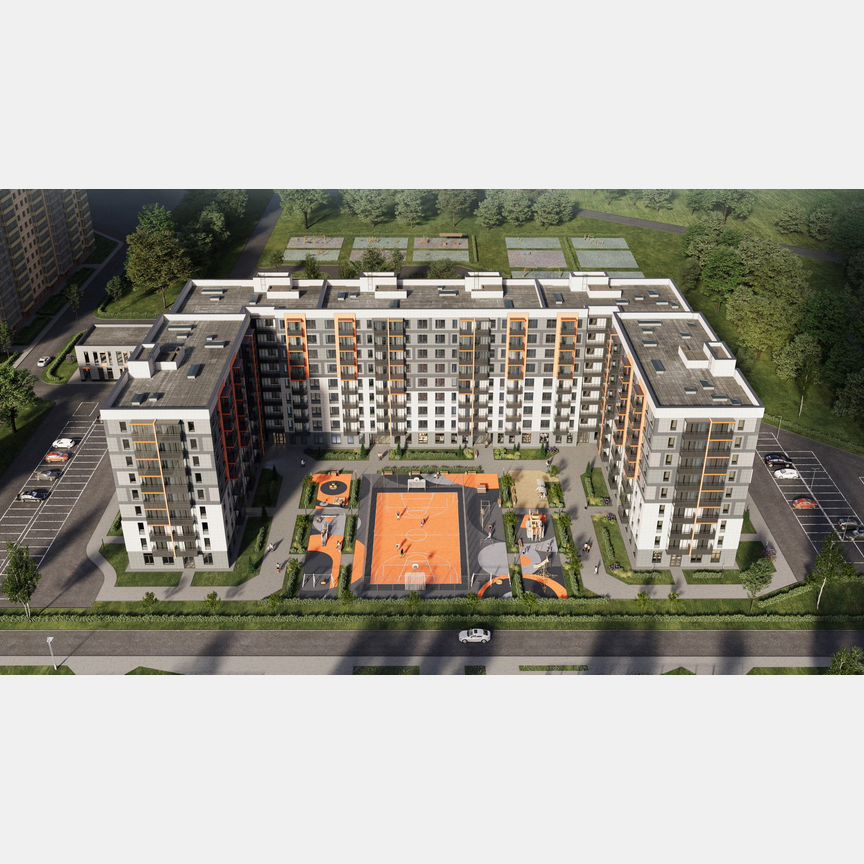 2-к. квартира, 60,7 м², 9/9 эт.
