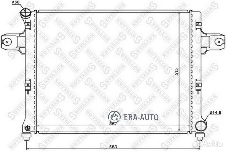 Stellox 10-25634-SX 10-25634-SX радиатор системы о