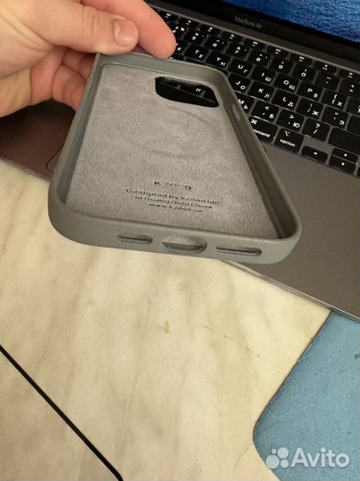 Кожаный чехол iPhone 15 Pro max