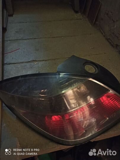 Задний левый фонарь opel astra h купе, GTS