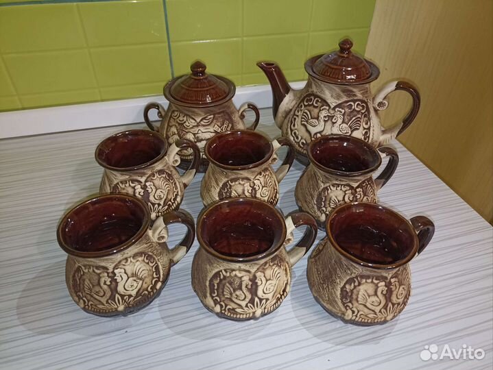 Чайный сервиз из глины