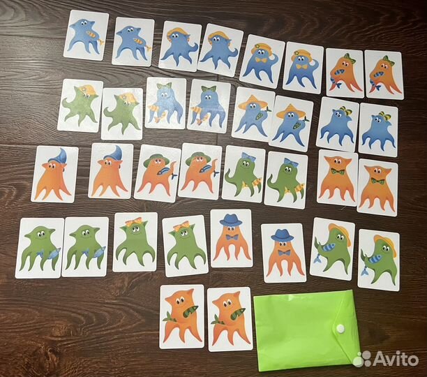 Веселые осьминожки карточки