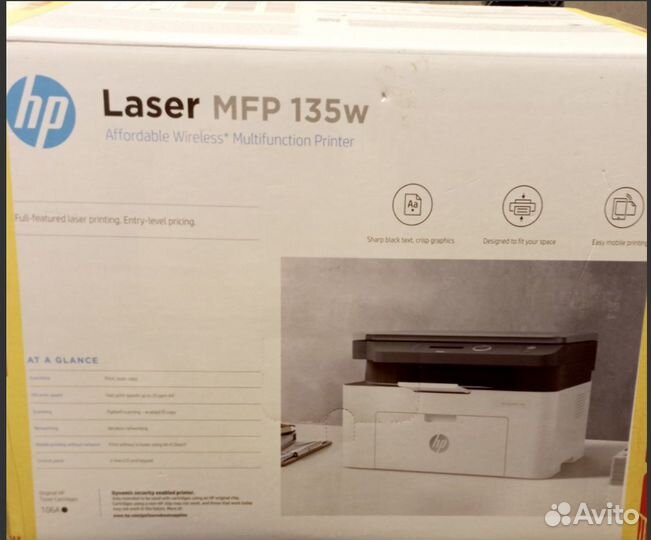 Мфу лазерное, HP Laser 135w (4ZB83A)