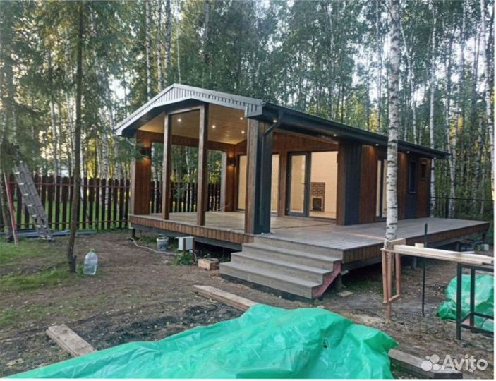 Каркасный всесезонный дом с доставкой 60 м кв, арт. гу-7371