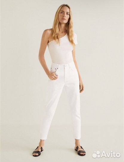 Джинсы mango белые