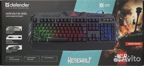 Клавиатура defender GK-120DL