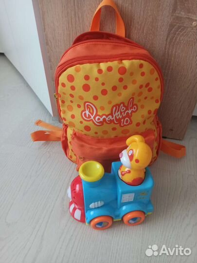Детский рюкзак с машинками