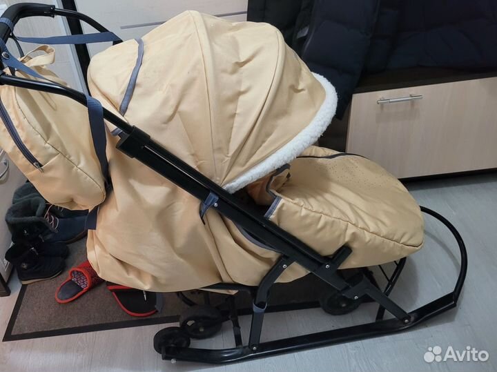 Коляска санки pikate snowman