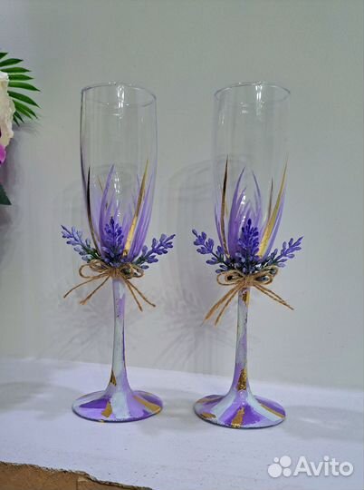 Свадебные бокалы новые