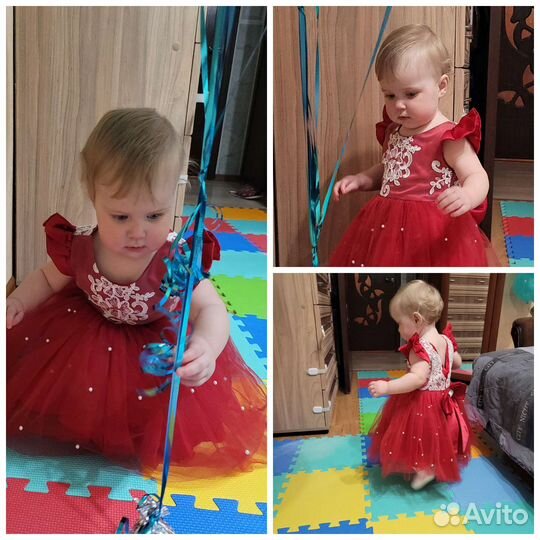 Нарядное платье на годик