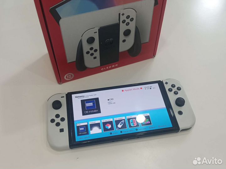 Прошитый Nintendo Switch oled Белый
