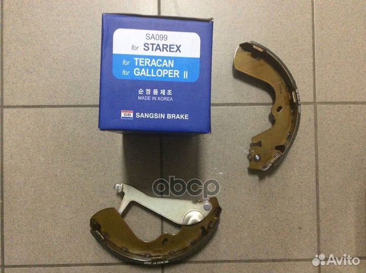 Тормозные колодки барабанные hyundai galloper з