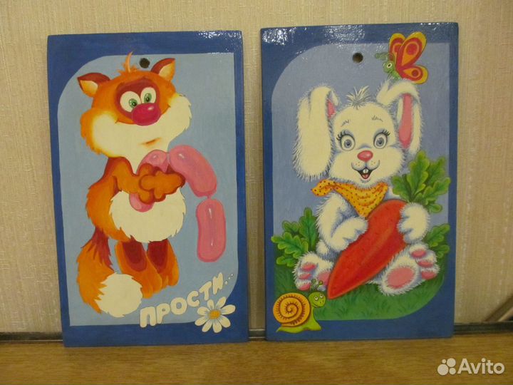 Разделочная доска с авторской росписью