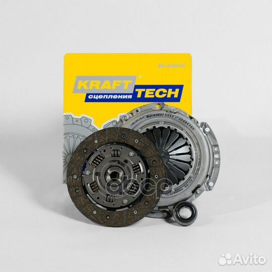 Пакет сцепления Peug 206 307 C3 C4 w07200e Kraf