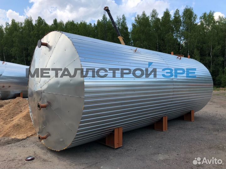 Резервуар горизонтальный стальной ргс-150 кубов