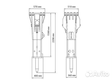 Гидромолот HammerMaster HM 140