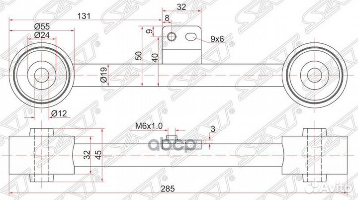 Тяга задняя продольная верхняя honda HR-V RH st