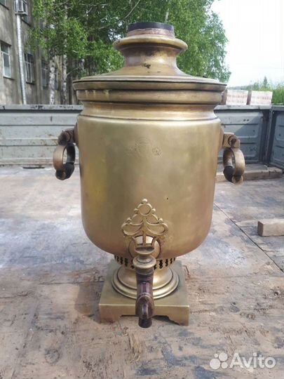 Самовар на дровах старинный
