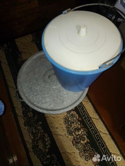 Эмалированный таз ведро пластиковое бак металич