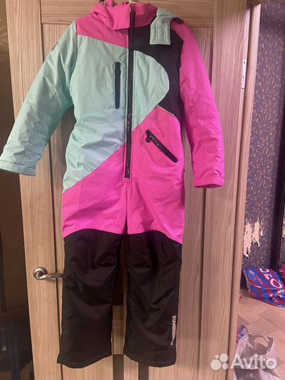 Зимний комбинезон для девочки размер 134 новый