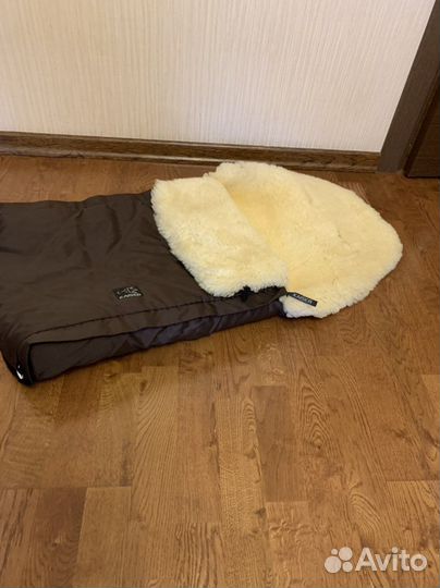 Зимний конверт в коляску на овчине