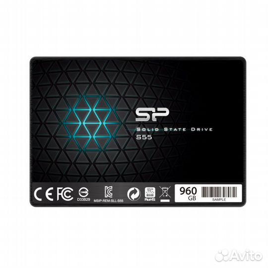 SSD накопитель Silicon Power Slim S55 SP960gbss3S5