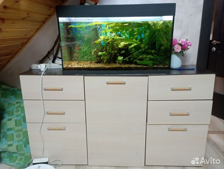 Аквариум риф150 с тумбой и оборудованием