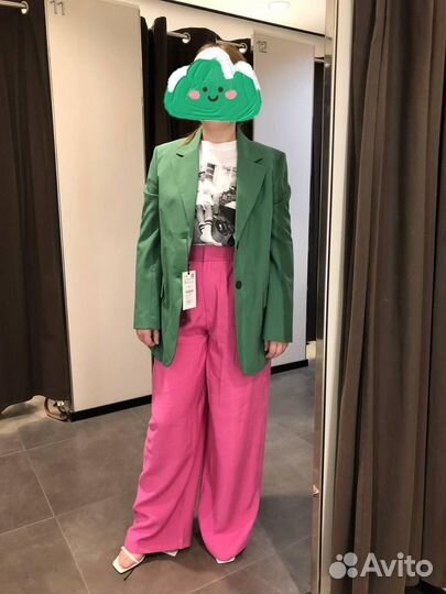 Брюки палаццо zara