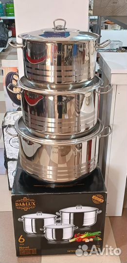 Кастрюля сталь 18/10