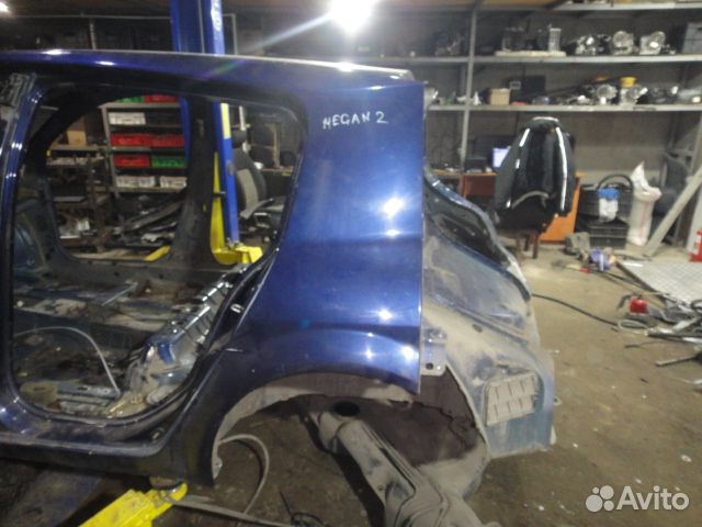 Крыло заднее Megane 2 (03-09) H/B L б/у (арт. Megane)