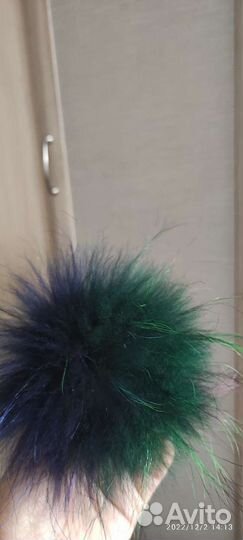Помпончик меховой, натуральный
