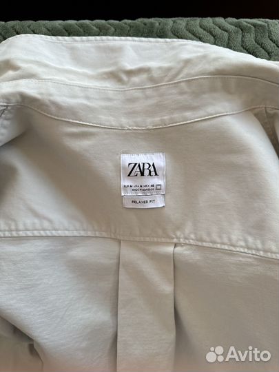 Плотная рубашка из хлопка zara