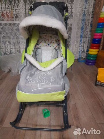Детские санки коляска ника 7