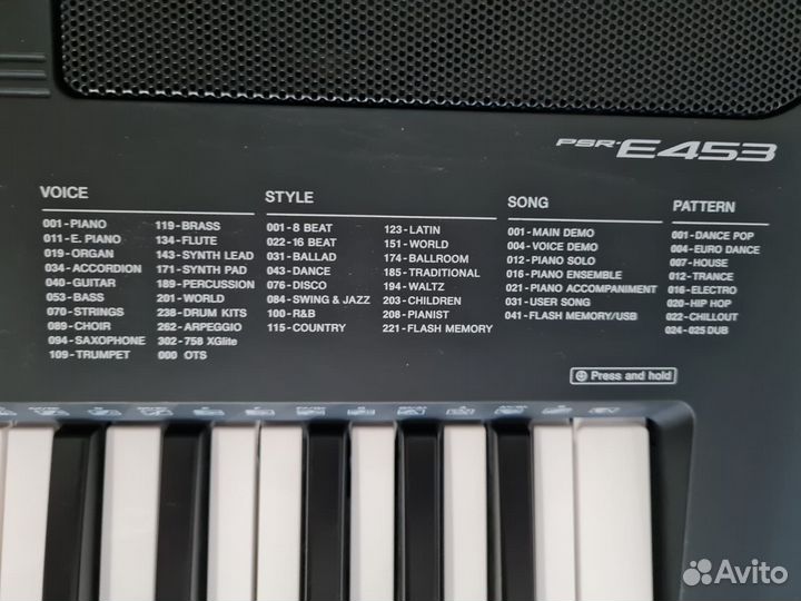 Синтезатор yamaha psr Е453