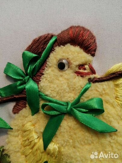 Картина (лентами ) *Пасхальный цыпленок *