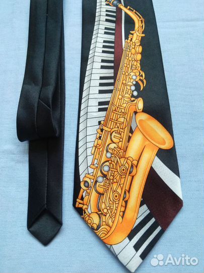 Галстук шелковый Rene Chagal брендовый винтаж