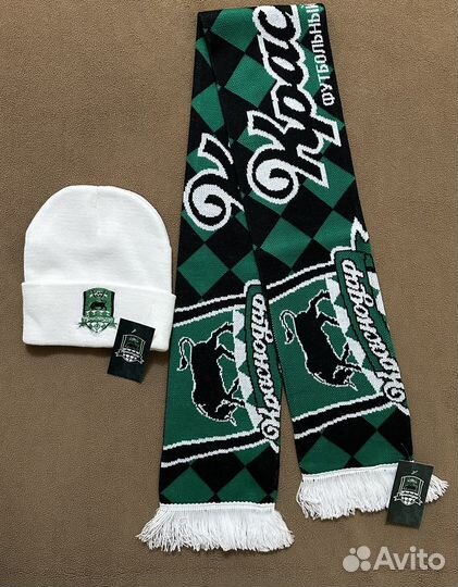 Шарф+шапка фк Краснодар