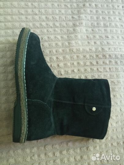 Короткие сапоги замша