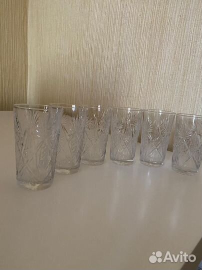 Стаканы хрустальные Чехия