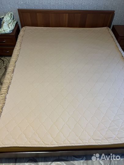 Плед покрывало бежевое