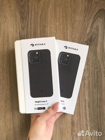 Чехол Pitaka для iPhone 14 pro max черный